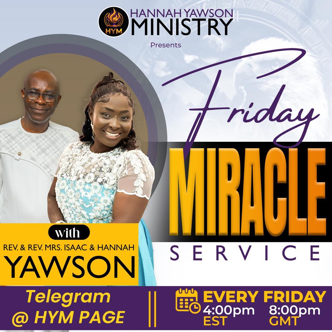 Friday Miracle Service Flyer
